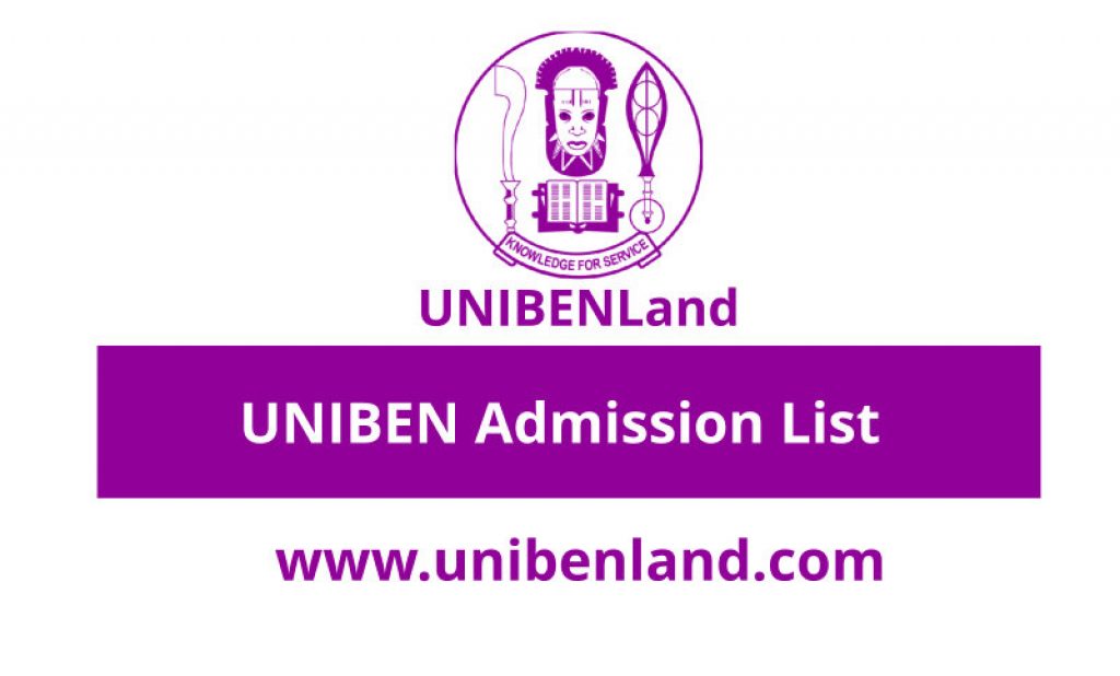 UNIBEN Admission List